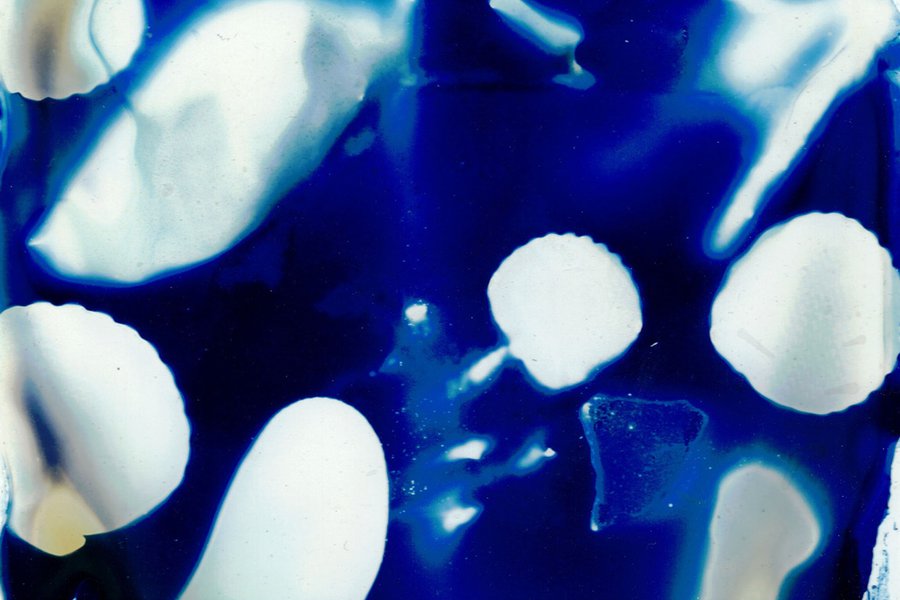 Cyanotype on Glass image