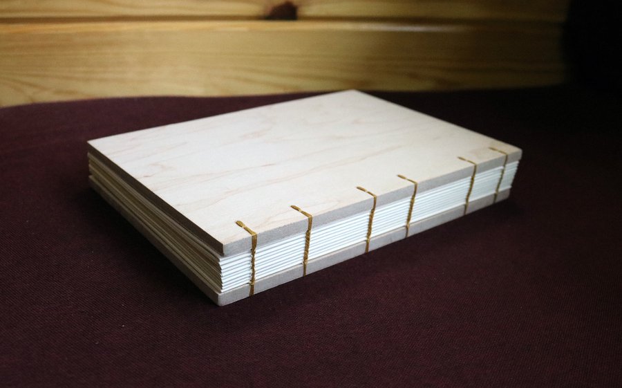 Wooden Cover Coptic Binding image
