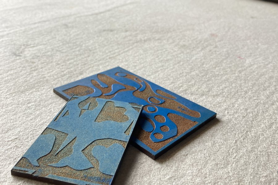 Laser Cut Block Printing image