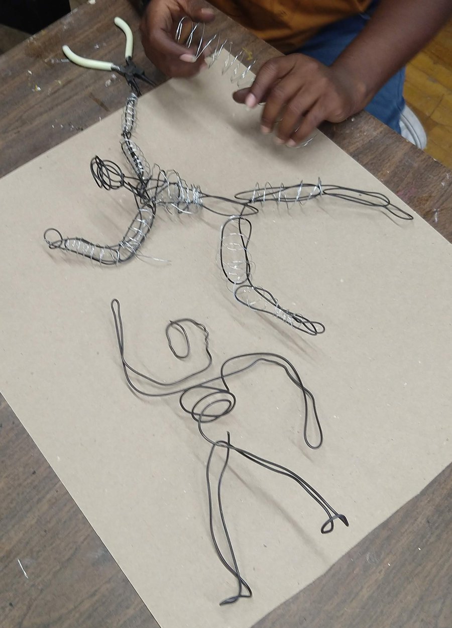 Sculpture: Artistic Expression in Wire & Plaster image