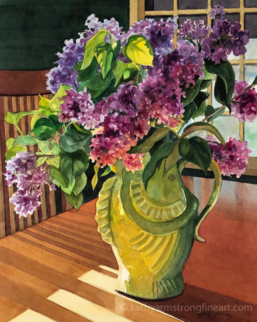 Painting May Flowers in Watercolor: Online Workshop image