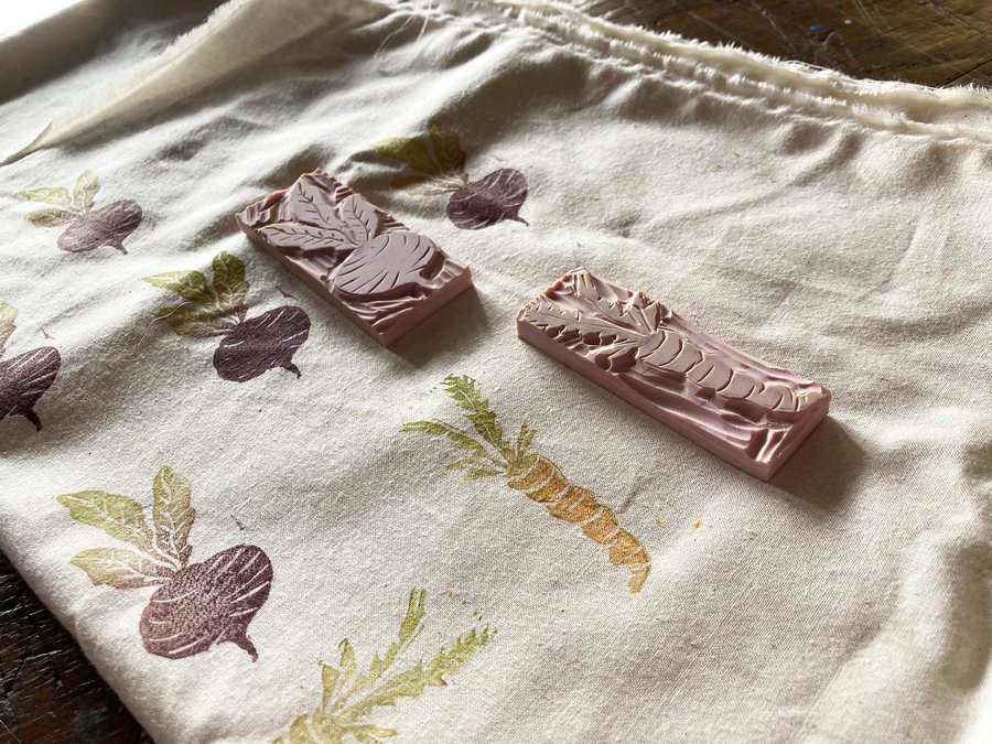 Block Printing on Fabric image