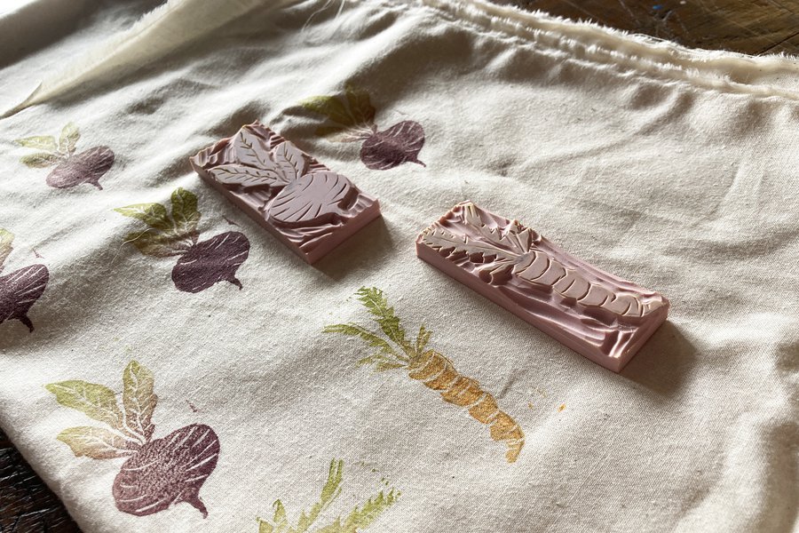 Block Printing on Fabric image