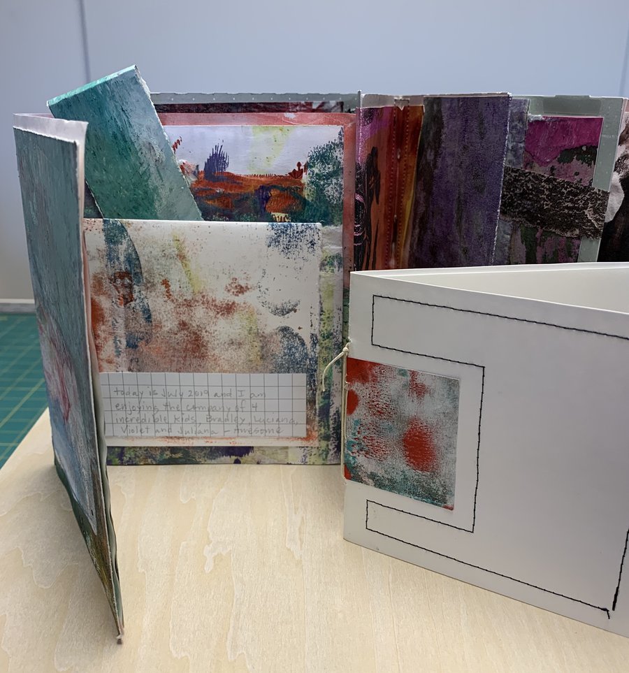 Print to Pages: Gelli Plate Printing image