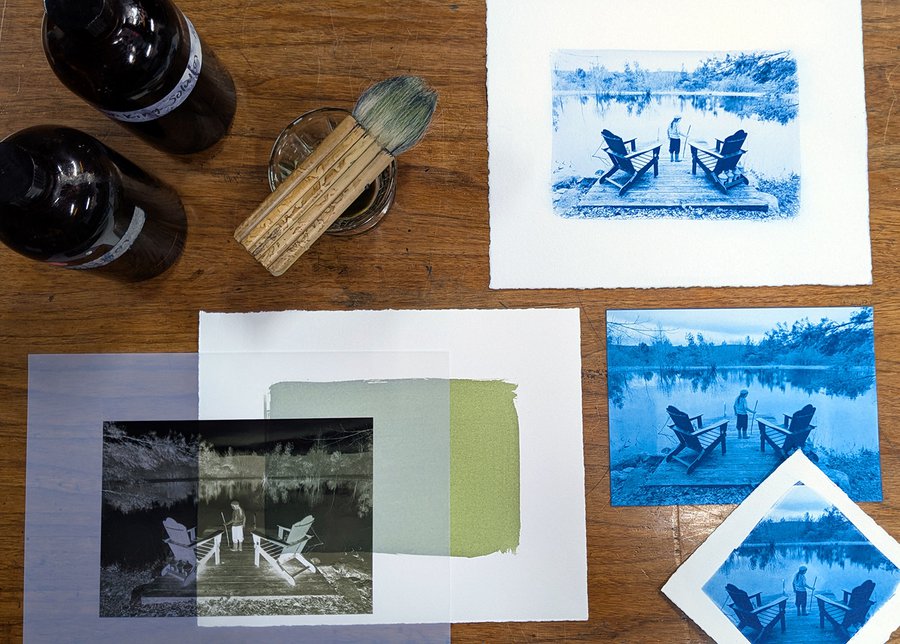 Cyanotype Photos from Digital Negatives image