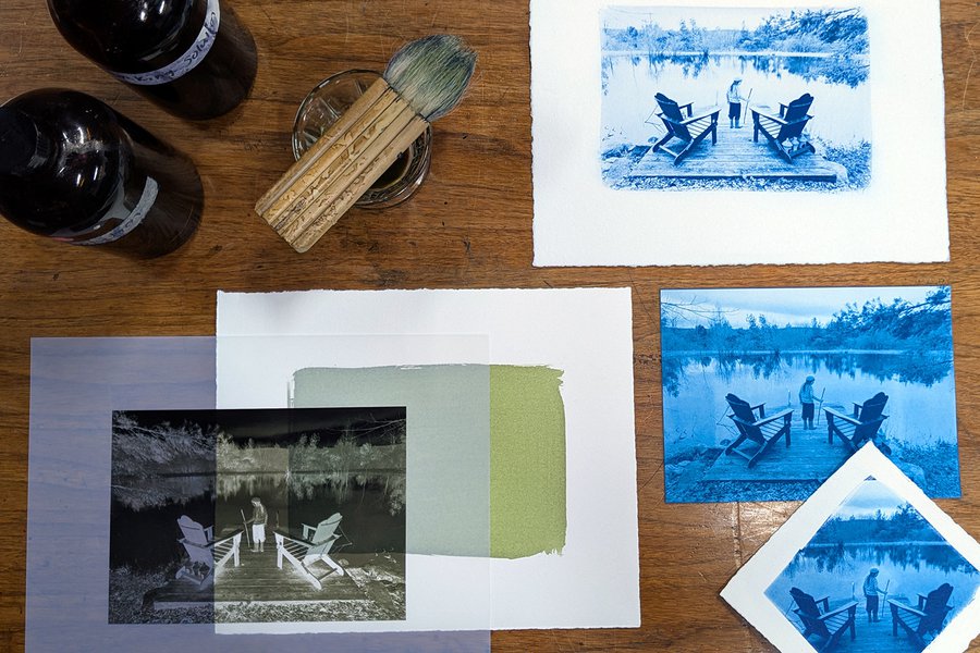 Cyanotype Photos from Digital Negatives image