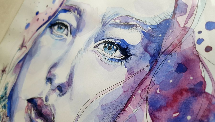 Watercolor Portraits image