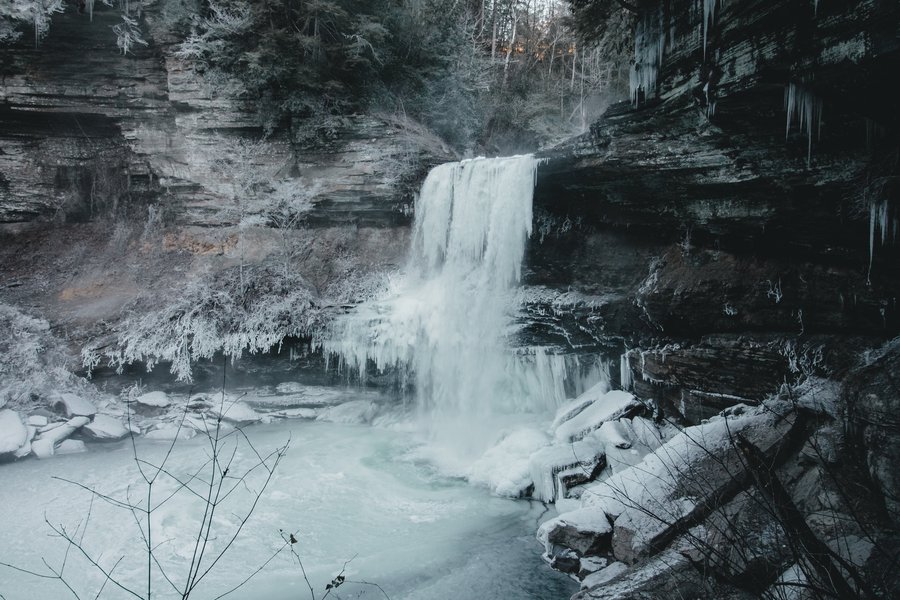 Winter Waterfalls image